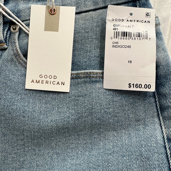 Good American Womens Jeans 15 Good Vintage Straight Leg Flat Tummy Blue Denim - Picture 4 of 12